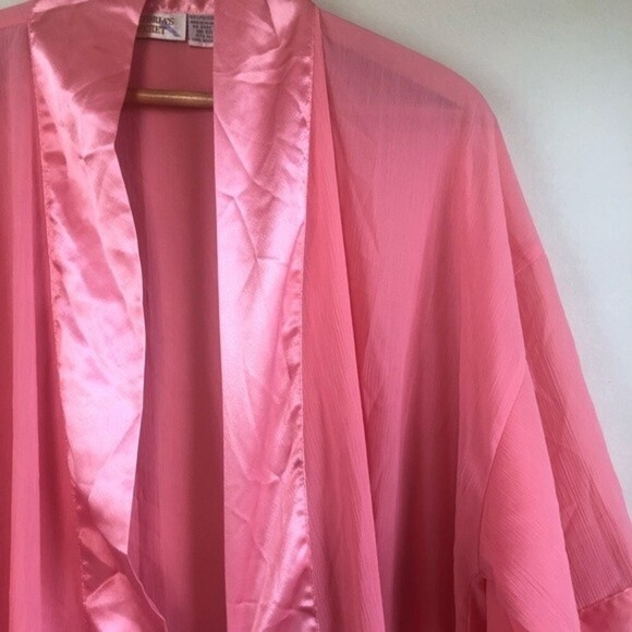 Victoria's Secret Vintage Gold Label Pink Short Robe OS - Picture 5 of 14